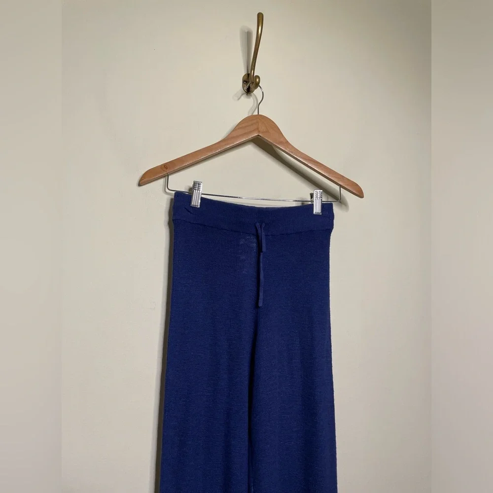 Free People Malibu Solid Pant Surf Set in Navy